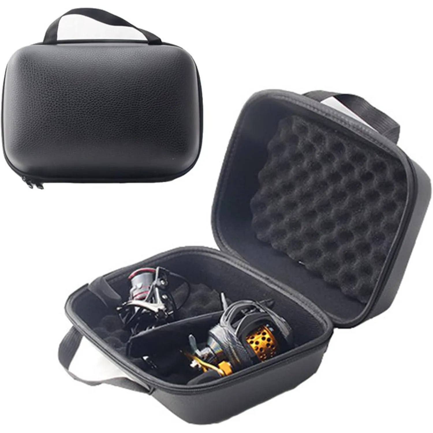 Fish Finder Case - Lixada フィッシングリールケース - 3コンパートメント防水スピニングリール保護カバー - 釣り道具収納バッグ