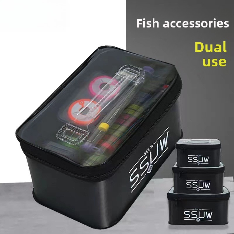ポータブルEVA釣り道具箱 大容量3L/5L/7L 生きた餌 - Fish Finder Case のレビューと価格