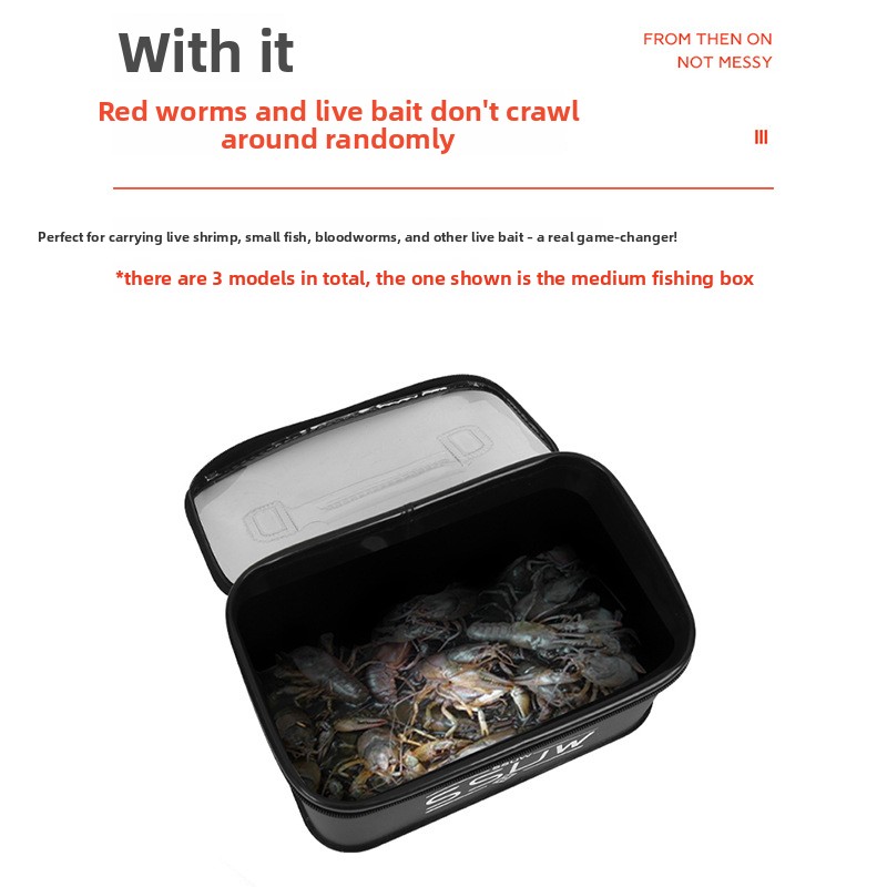 ポータブルEVA釣り道具箱 大容量3L/5L/7L 生きた餌 - Fish Finder Case のレビューと価格
