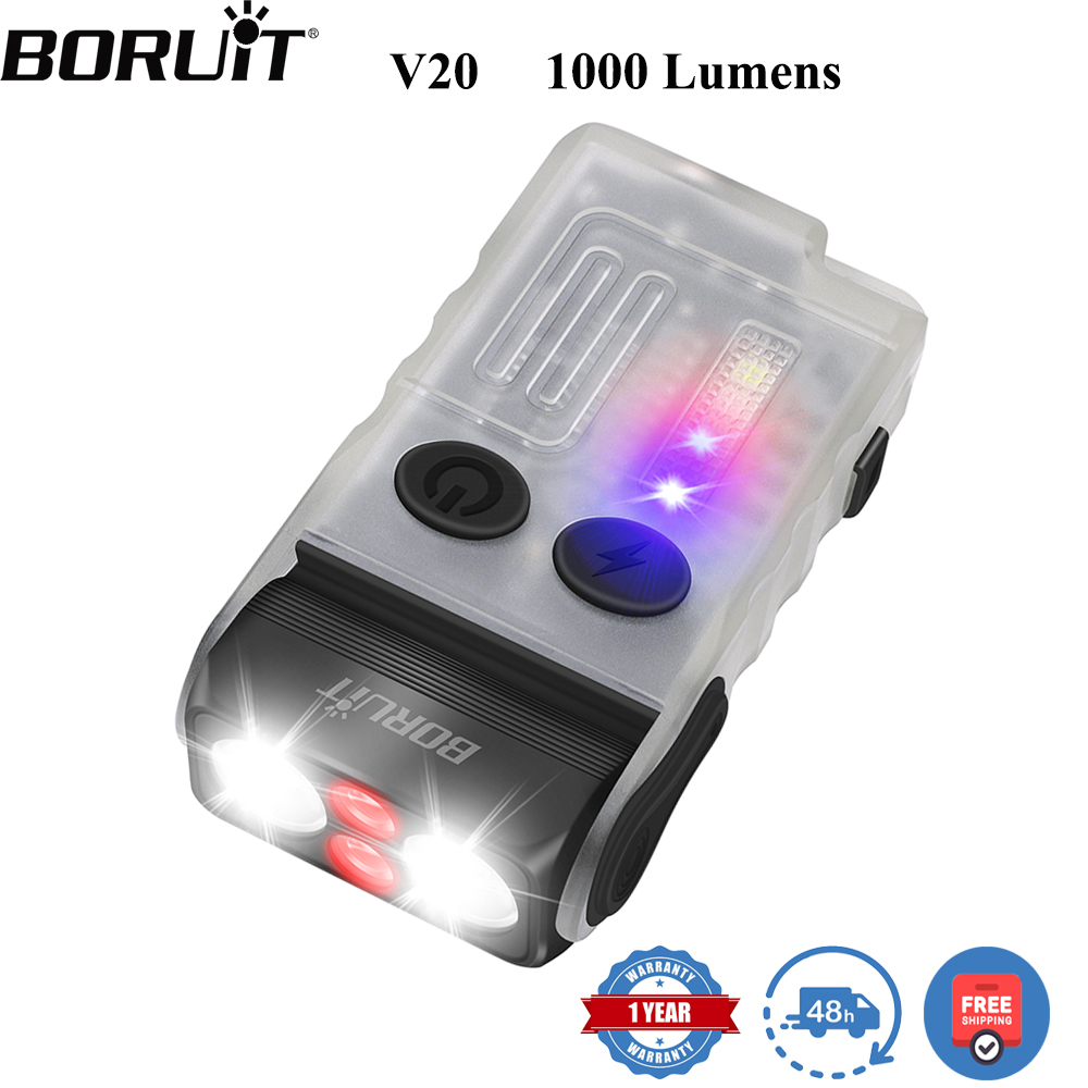 BORUiT V20 蛍光ブザー EDC LEDキーチェーン - Fishing Light のレビューと価格