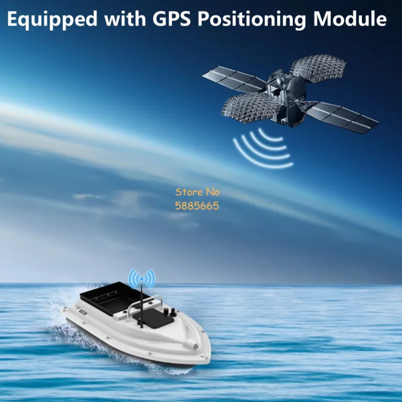 500M GPSリターン防水リモコン付きベイトボート 2.4 - Fishing Gps のレビューと価格
